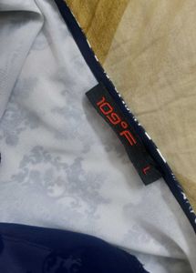 Blue Color Dress with belt from 109F