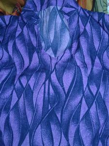 Purple Printed Kurta with Yellow Pants