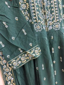 Beautiful Green Embroidered Kurta