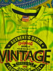 green printed t shirt for boys