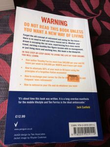 The Four Hour Work Week Book Paperback