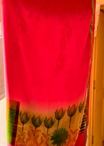 Brand New Saree(Printed Nd Lace Border)