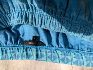 Blue Off-shoulder Beach Maxi dress