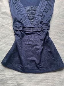 Navy blue Y2K top