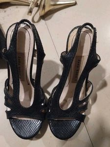 Stylish Black Strappy Heels