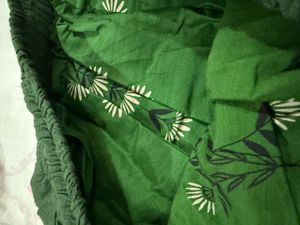 NWT Olive Green Embroidered Wide-leg Palazzo