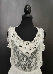 White Lace Mini Dress