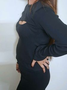 Chic Cutout Long Sleeve Top
