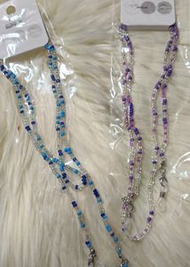 Coloured Beads Glass Chain Or Jeans Chain