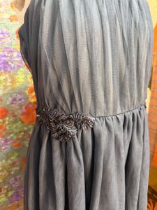 3 for 999 Elegant Grey Tiered Tulle Dress