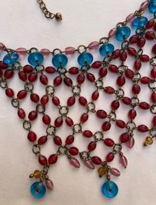 Bohemian handcrafted Beaded Statement Necklace