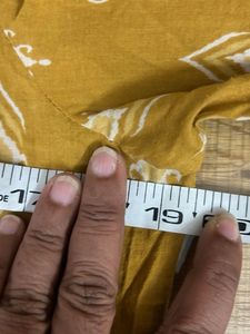Mustard Printed Kurta