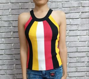XS to L Striped Knit Tank Top