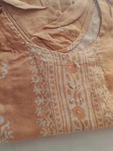 Elegant Peach Kurta Set
