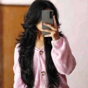 levender unique shoulder Cardigan Sweater