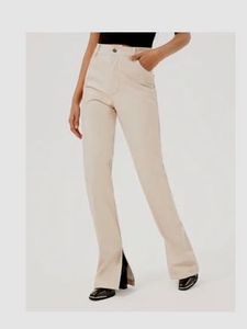 Stylish Beige Flare Leg Pants