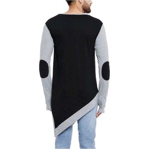 Men's Classic Black T-Shirt with Grey Trim