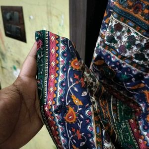 Bohemian Print anarkali pant set