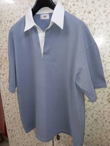 L.A.B.studio vivid lauren boxy polo tshirt