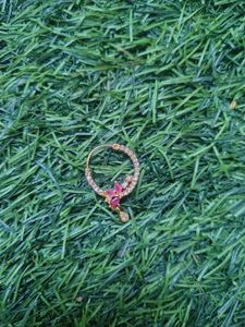 Elegant Ruby &amp; Diamond Nose Ring