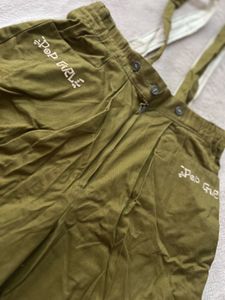 Olive Green Pinafore Shorts