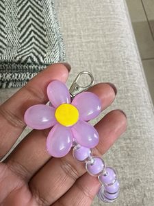 Cute Flower Beaded Keychain / Bag charm