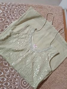 Sparkling Sequined Sharara set
