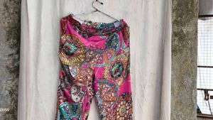 719. Vibrant Boho Print Pants