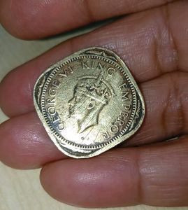 2 Annas 1943 George VI King Emperor Bombay Mint