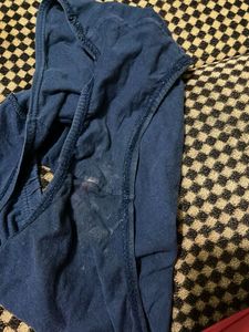 Navy Blue Cotton Briefs