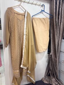 Elegant Embellished Kurta Set with Dupatta