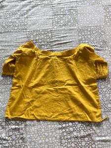 Yellow Off-Shoulder Top