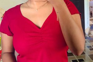 Shein red Top new with tag