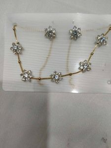 Sparkling Flower Jewellery Set