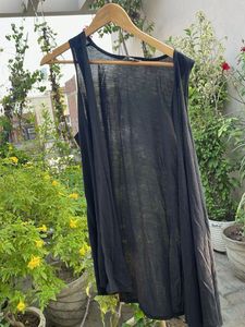 Sheer Black Sleeveless Top