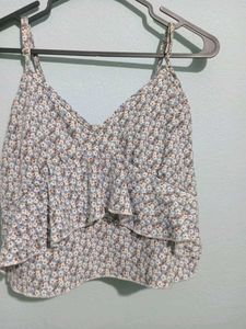 Floral Ruffle Camisole Top