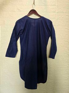 Stylish Blue Cotton Kurta