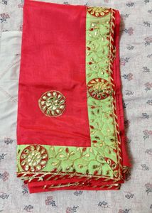 Unused Gota patti work saree