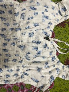 Floral Smocked Crop Top