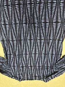 Contemporary Abstract Print Long-Sleeve Top