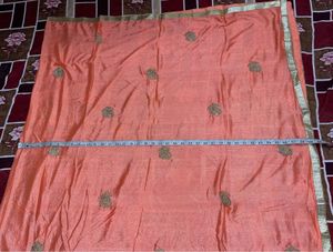 Designer Peach Kurta Set with Embroidery