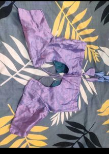 Elegant Lavender Silk Blouse