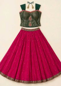 elegant designer corset lehnga with dupatta