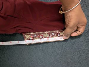 Maroon Embroidered Blouse