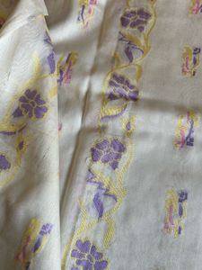 Green Floral Pattern korasilk saree