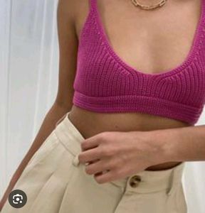 Crochet Knit Bikini Top