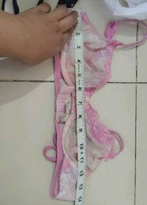 Pretty Pink lace Floral Print Bra