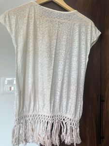 White Embellished Top