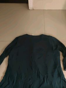 Embroidered Teal Top