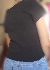 H&amp;M Black V-Neck Crop top